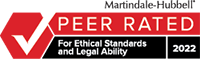 Martindale-Hubbell | Peer Rated | 2021 | For Ethical Standards and Legal Ability